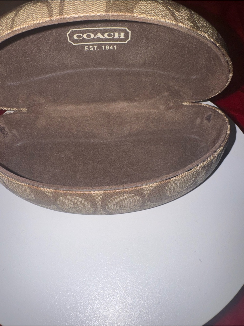 Coach Brown Signature Hard Sunglasses Case😎😎😎 - Picture 4 of 5
